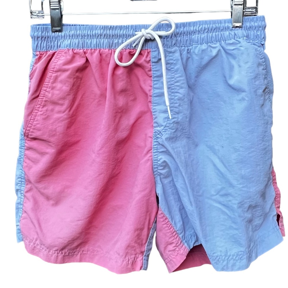 Urban Outfitters Pink/Blue Swim Trunks Med